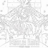 Rouge Moulin Amazon sketch template
