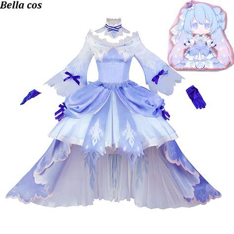 Vocaloid Hatsune Miku Cosplay Costume Snow Miku Princess