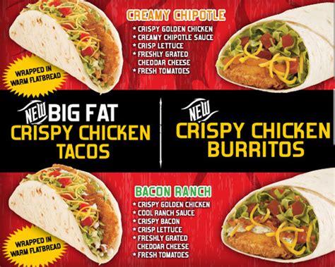 Del Taco Premieres New Big Fat Crispy Chicken Tacos And Burritos