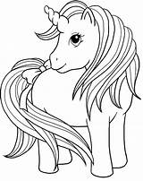 Unicorn Pages Coloring Printable Kids Bow sketch template