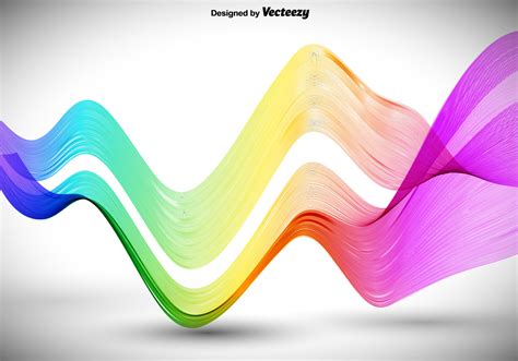 abstract colorful wavy lines  vector art  vecteezy