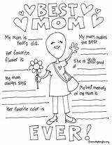 Coloring Mothers Mom Pages Printable Mother Kids Preschool Card Crafts Happy Print Printables Ever Sheets Cards Sheet Make Activities Paper sketch template