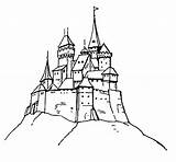 Castle Clipart Library Coloring Pages sketch template