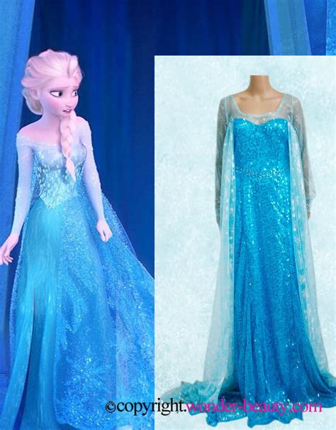 Elsa Dress Cosplay Costume In Frozen Wonder Beauty