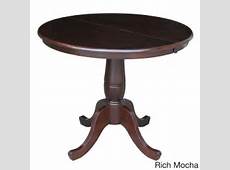 Round 36 inch Pedestal Table with 12 inch Leaf 16585235 Overstock