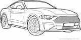 Mustang Coloring Pages Ford Car Cars Bullitt Save Convertible sketch template