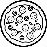 Pizza Fromage Pepperoni Coloring Minions Kevin Gratuit Wecoloringpage sketch template