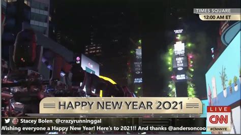 2021 Times Square Ball Drop In New York City