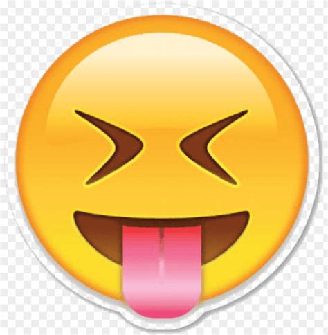 Download Emoticon Face With Stuck Out Tongue Emoji Png Free Png