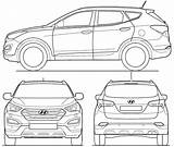 Hyundai Fe Blueprint Drawingdatabase sketch template