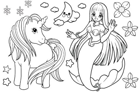 unicorn mermaid coloring pages coloring home barbie mermaid coloring
