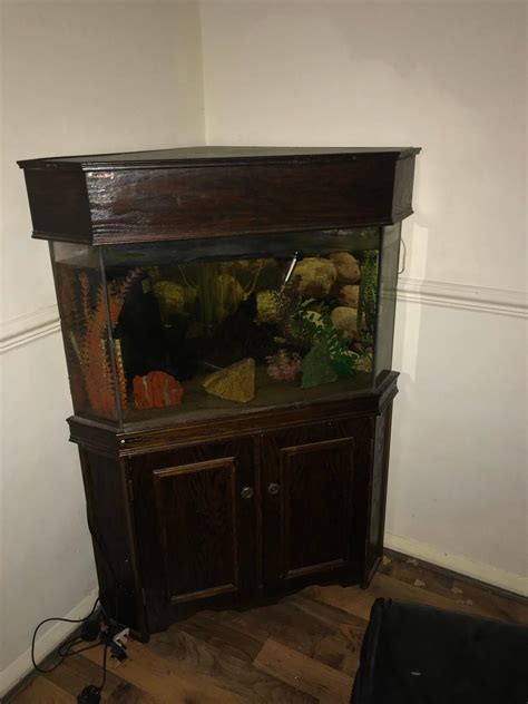 corner fish tank cabinet   birmingham fuer  zum verkauf shpock de