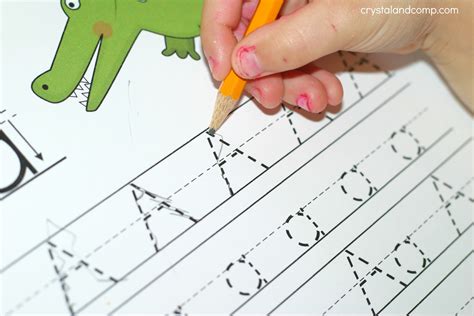 handwriting practice  kids    alligator crystalandcompcom