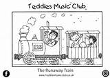 Train Runaway Children sketch template
