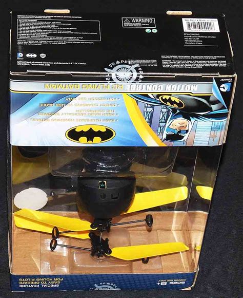 batman rc flying motion control toy mint  sealed box  propel pee wee comics