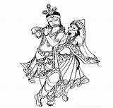 Radha Clipart Radhe Lord Clipartmag Naag Pluspng Clipground sketch template