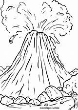 Vulkan Ausmalbild Ausmalbilder Malvorlage Volcano Volcan Vulkane Dinosaurier Kleurplaat Mandala Coloriage Vulkaan Urlaub Kinderbilder Zug Themes Dinosaurus Truths Meister Grafik sketch template