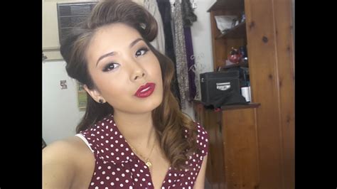 1950 S Inspired Rockabilly Hair Style Youtube