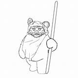 Ewok Coloring Pages Coloriage Imprimer Gratuit Drawing Kids Library Clipart Peace Crayon Getdrawings Comments Cartoon sketch template