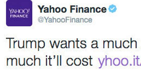 yahoo finance tweets apology  racial typo  donald trump navy message huffpost uk