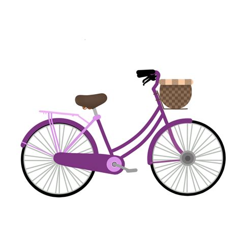 cute bicycle illustration  flower  png