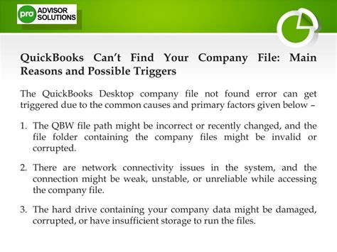 Ppt Easy Ways To Tackle Quickbooks Company File Not Found Issue