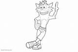 Coloring Bandicoot Crash Pages Line Drawing Printable Kids Adults Bettercoloring sketch template
