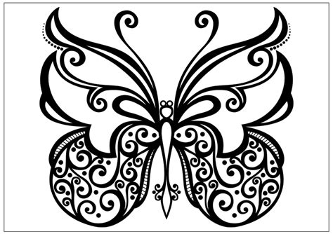 butterfly design coloring pages  getcoloringscom  printable
