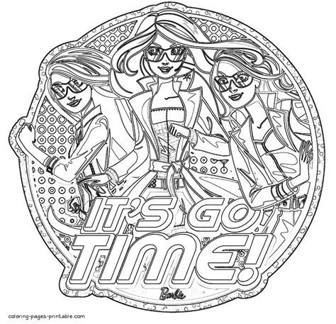 coloring pages barbie spy squad high quality coloring pages