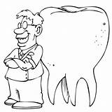 Tandarts Dentista Muelas Zahnarzt Muela Kies Dental Dientes Dentiste Ausmalbilder Higiene Malvorlage Maestra Beroepen Stimmen sketch template