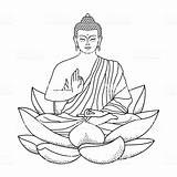 Buddha sketch template
