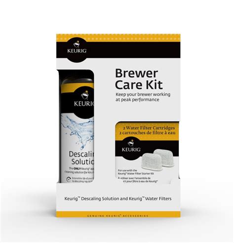 keurig brewer care kit  descaling solution   water filter cartridges compatible