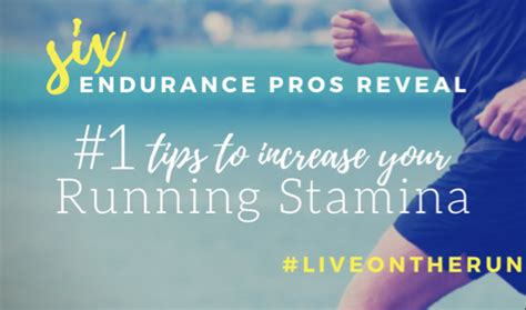 6 Endurance Pros Reveal Their 1 Tips To Increase Running Stamina