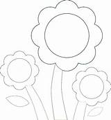 Flower Coloring Pages Preschoolers sketch template