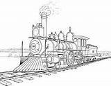 Transcontinental Drawing Railroad sketch template