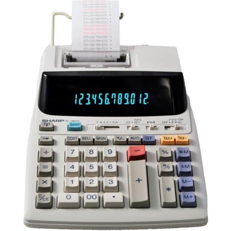 key calculator  paper tape