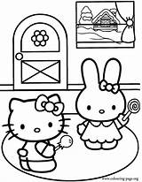 Kitty Hello Coloring Friends Pages Colouring Printable Cathy Print Color Big Sheets Para Book Popular Sheet Kids Drawing Library Getcolorings sketch template