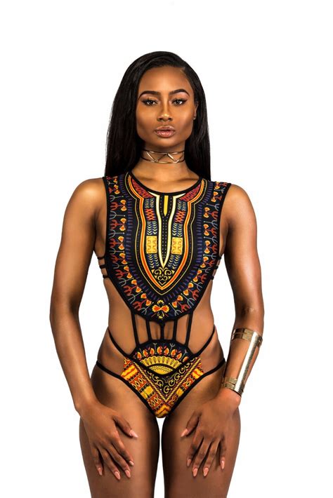 women print african one piece swimsuit high cut swimsuit sexy bandage