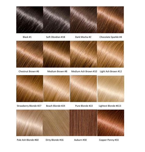 entire hair color chart  hair extensions glossie hair glossie hair company hair