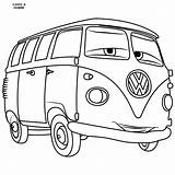 Cars Volkswagen Fillmore Bus Vw Coloring Pages Colouring Color Eze Rust Getdrawings Rusty Getcolorings Coloringpages101 sketch template