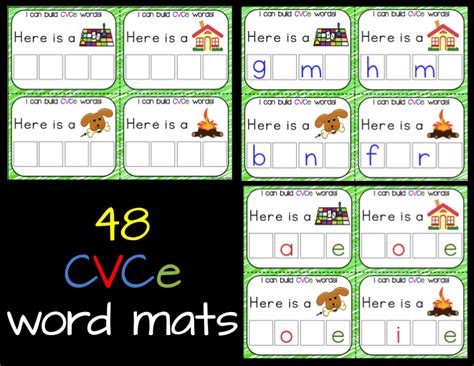 cvce word mats cvce words cvc words clever classroom