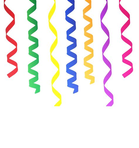 streamers ribbons colorful clipart  stock photo public domain