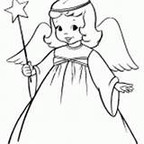 Angel Girl Coloring Costume sketch template
