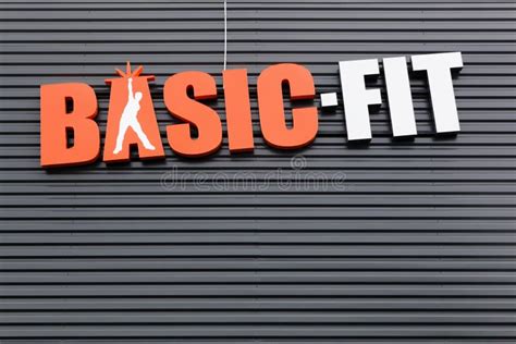 basic fit logo   wall editorial photography image  firm