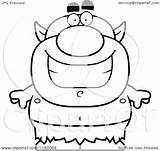 Goblin Chubby Grinning Clipart Royalty Vector Cartoon Thoman Cory Illustration sketch template