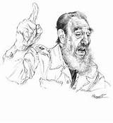 Mannelli Riccardo Fidel Castro Drawings Doodles Printmaking Oeuvres Caricatures Les Illustrations Graphic Illustration sketch template