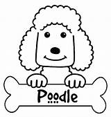 Poodle Coloring Pages Printable French Dog Silhouette Kids Clipart Outline Drawn Size Getcolorings Designlooter Colouring Getdrawings Library 13kb sketch template