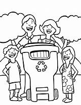 Recycling Bin Coloring Pages Printable Drawing Getdrawings sketch template
