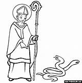 Patrick Mercy Patricks Catholic Crafts Snake Leprechaun sketch template