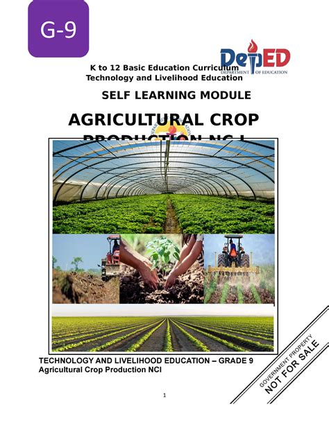 tle agricultural crop production quarter     basic education